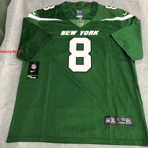 Men's New York Jets Aaron Rodgers #8 2023 Stitched Jersey Green Color Large Size Cover