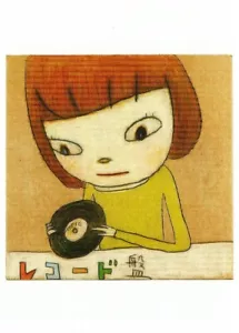 Postcard Yoshitomo Nara "Schallplatten" 2012 MINT Unused - Picture 1 of 1