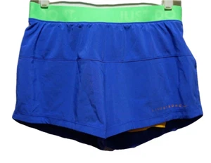 Nike Pro Girls Blue Green Yellow Size S 28W Compression Dri-Fit Training Shorts - Picture 1 of 10
