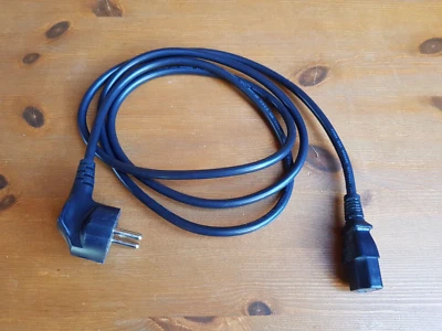 Stromkabel Netzkabel Kaltgerätestecker PC Monitor C13 Schuko 180 cm 250V 10A - Bild 1 von 2
