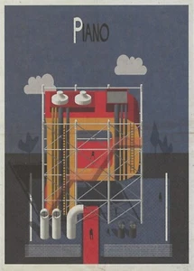 POSTCARD Frederico Babina "Renzo Piano, Italian Architect" MINT Unused - Picture 1 of 1