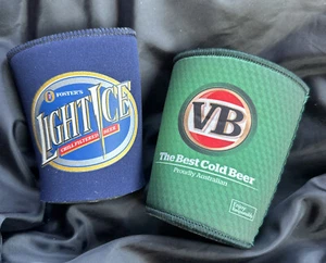 BN Vintage VB and FOSTERS beer drink cans bottles Cooler Holders Carlton United - Picture 1 of 4