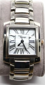 Steel By Design Stainless Steel Quartz Watch, Links, Square Case-26mm - Picture 1 of 3