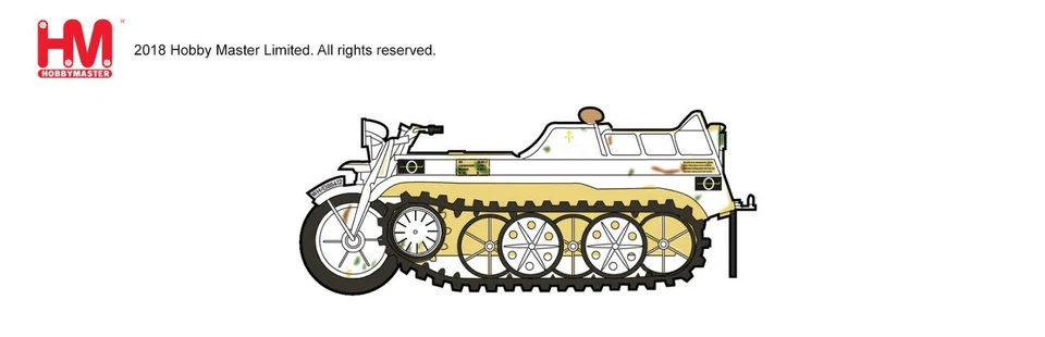 1:48 Hobby master German Sd.Kfz2, 1st Skijager Brigade Russia 1944 HG1705 SPK - Image 1 of 1