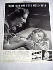 1942 Wwii Ad Big Ben By Westclox Lasalle-Peru, Il. What Your War Bond Money Buys