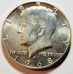 1968 D 50C Kennedy Half Dollar
