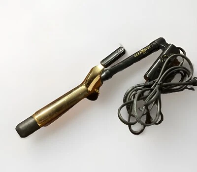 Gold 'N Hot Gold 1" Hierro de curling con agarre de resorte GH194 Foto 1 de 4