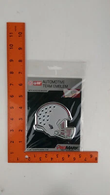 Low Profile Aluminum Football Helmet Decal Emblem NCAA Ohio State Buckeyes - Image 1 of 4