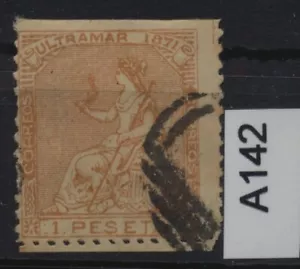 FORGERY of Spain 1873 , Sell as forgery , A142 - Picture 1 of 1