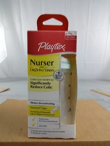 Playtex Baby Nurser bottle w/5 drop in Liners bottle 4 oz New In Box - Picture 1 of 6