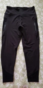 Nicole Miller Sport Leggings Women's XL (Capri) High Waist Black Workout NEW - Picture 1 of 4