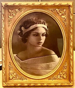 Marco de fotos vintage Intercraft tonos dorados detalles de esquina ornamentados 8x10 - Imagen 1 de 14
