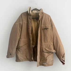 Dublin schwere Winterjacke Größe M hellbraun durchgehender Reißverschluss - Bild 1 von 9