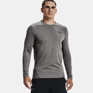 Under Armour ColdGear Fitted Crew Long-Sleeve Top Youth Gray Size YXL NEW - Picture 1 of 7