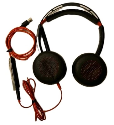 Plantronics Poly USB Headset C5210 Wired Mic Earphones DUAL Ear - Image 1 of 3