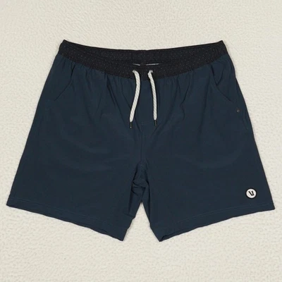 Vuori Kore Corto Forrado Para Hombres XXL Azul 8" Entrepierna Calce Clásico Estilo Boxer V302 Foto 1 de 4