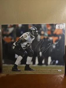 Ray Lewis signiertes Baltimore Ravens 16x20 Foto (PSA/DNA) 13xPro Bowl Linebacker - Bild 1 von 2