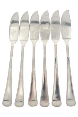 AUERHAHN Besteck Set 6x Buttermesser Silber Edelstahl Klassisch Modern - Bild 1 von 3