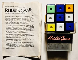 Vintage 1982 Ideal Toy "Rubik's Game" Rubiks Würfel Puzzle Spielzeug (53/54 Heringe) Handbuch - Bild 1 von 3