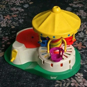 VINTAGE FISHER PRICE LITTLE PEOPLE CHANGE-A-TUNE CAROUSEL 🎠 #170 - Picture 1 of 6