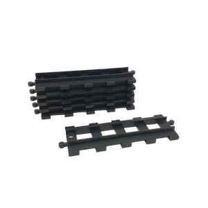 6 Lego Duplo TRAIN BLACK Track Straight (long) - Picture 1 of 1