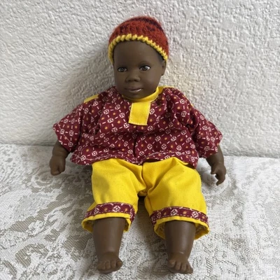 Muñeca afroamericana Heidi Ott Little Ones 1997 8" niño "Jeffrey" Foto 1 de 4