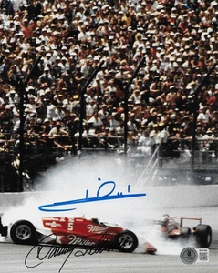 MARIO ANDRETTI DANNY SULLIVAN Signed 8x10 Photo Beckett BAS COA Indy 500 - Picture 1 of 1