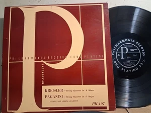 Philharmonia PH-107 Stuyvesant String Qt Kreisler Paganini SQ 1952 VG++ TO NM - Picture 1 of 2