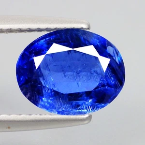 2.80 Cts ASTONISHING (9 x 7 mm) 100% NATURAL BLUE OVAL KYANITE LOOSE GEMSTONES - Picture 1 of 7