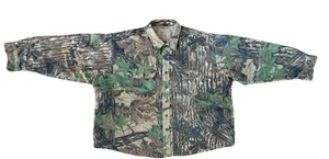Vintage 90s Five Brothers Realtree Camo Heavy Button Up Shirt USA Made Size 4XL - Picture 1 of 12