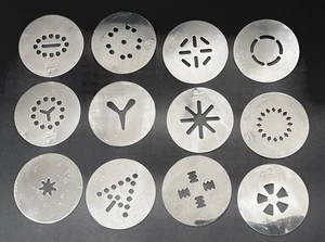 Salton Electric Cookie Press Replacement 12 Cookie Disc Parts Only - Picture 1 of 3