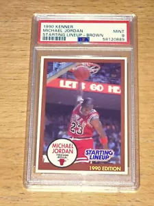 1990 Michael Jordan Kenner Starting Lineup braun PSA 9 - Bild 1 von 2