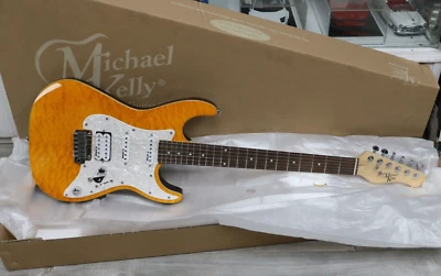 Guitarra Eléctrica Michael Kelly 1965 6 Cuerdas, Ámbar, MK65SAMPRB - Nueva, Envío Gratis Foto 1 de 4