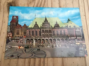 AK Freie Hansestadt Bremen, Rathaus Marktplatz, 1950er/1960er Jahre, gelaufen - Bild 1 von 3