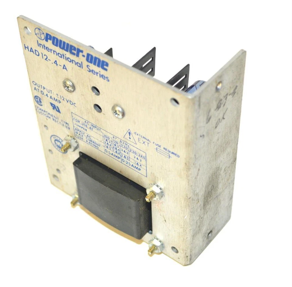 POWER ONE HAD12-.4-A POWER SUPPLY 4 VDC @ 0.4 AMPS - Image 1 of 1