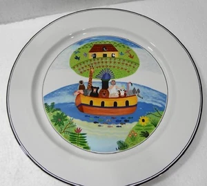 Villeroy & Boch Naif Arca de Noé 12 pulgadas cargador de porcelana plato buffet Laplau #2 - Imagen 1 de 3