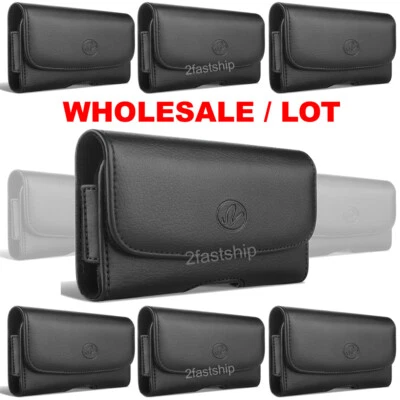WHOLESALE Universal Premium Leather Case Clip Pouch Small/Medium/Large/XLG Size - Image 1 of 4