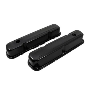 Small Block Mopar Black Valve Covers - 273 318 340 360 Dodge Plymouth Chrysler - Picture 1 of 3