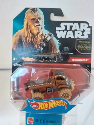 Hot Wheels Star Wars Character Car Chewbacca The Force Awakens sous blister - Photo 1/3