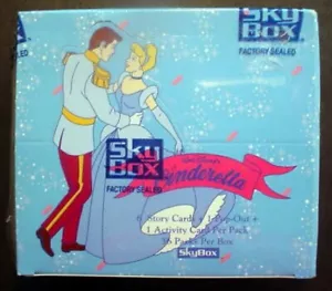 NEW 1995 Skybox WALT DISNEY CINDERELLA Factory Sealed Wax Pack Box 36 Packs - Picture 1 of 12