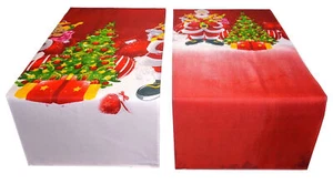 Tischläufer Tischdecke rot Weihnachten modern Winter Stoff 90 x 40 cm - Bild 1 von 5