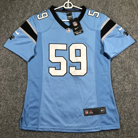 NWT Nike NFL On Field Carolina Panthers Jersey Luke Kuechly #59 Youth XL Blue Cover