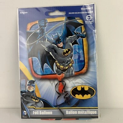 4x Batman Character Foil Balloon Birthday Party Decoration Gift 43cm Square - image 1 of 3