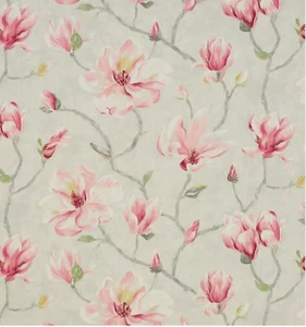 JANE CHURCHILL CURTAIN FABRIC DESIGN YASMIN PINK COTTON BLEND J931F-04 - Picture 1 of 2
