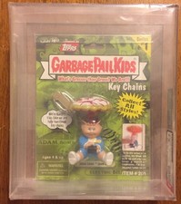 TOPPS GARBAGE PAIL KIDS KEY CHAIN ADAM BOMB SERIES 1 GPK AFA 8.5 SABABA TOYS OS1