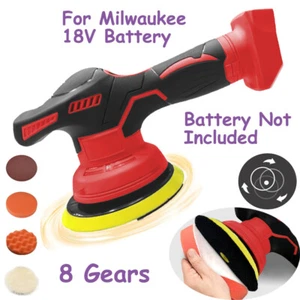 Cordless Car Buffer Polisher for Milwaukee 18V Battery 8 Variable Speed Machine - Picture 1 of 11