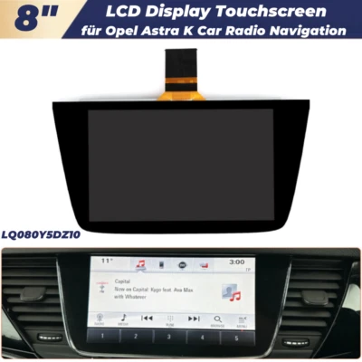 8"  LCD Bildschirm Display Touchscreen für Opel Astra K 39042448 LQ080Y5DZ10 DE - Bild 1 von 4