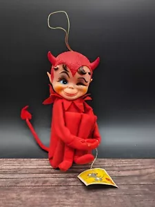 Kamar Devil Knee Hugger Shelf Sitter Winking 1967 Original Tag Dikkens 1244 - Picture 1 of 16