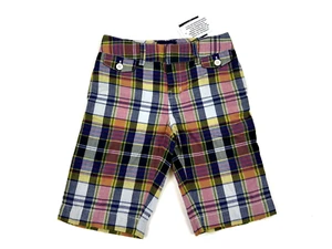Polo Ralph Lauren Girl's Madras Plaid Shorts Short Pants - Picture 1 of 3