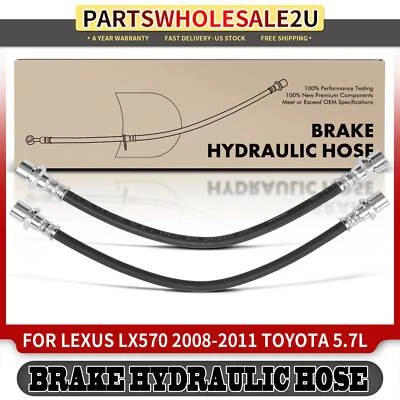 2x Manguera hidráulica de freno interior trasero para Toyota Land Cruiser Lexus LX570 2008-2011 Foto 1 de 4